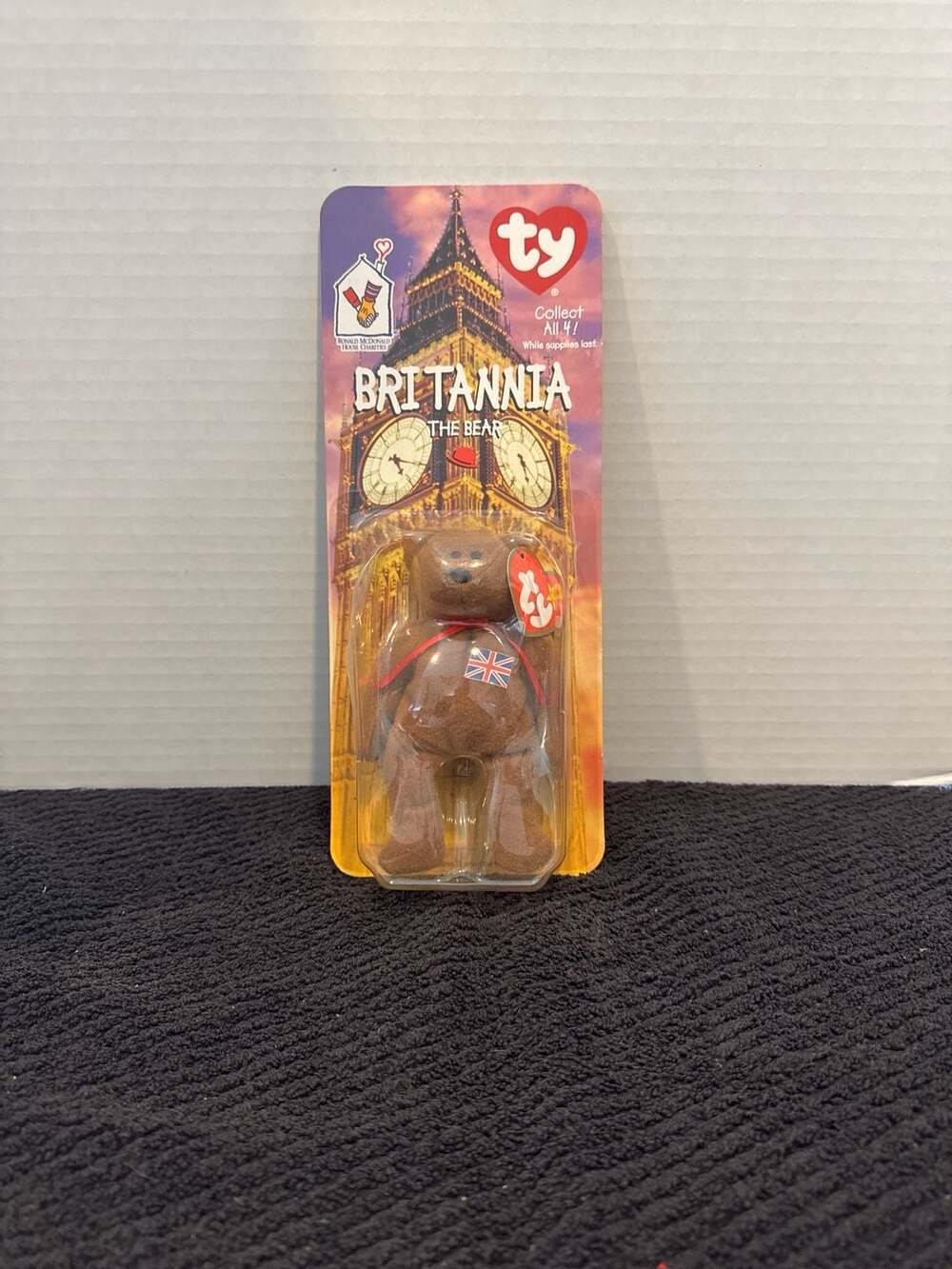 McDonald's Ty Beanie Babies 'Britannia the Bear' Born 12/15/1997 original box